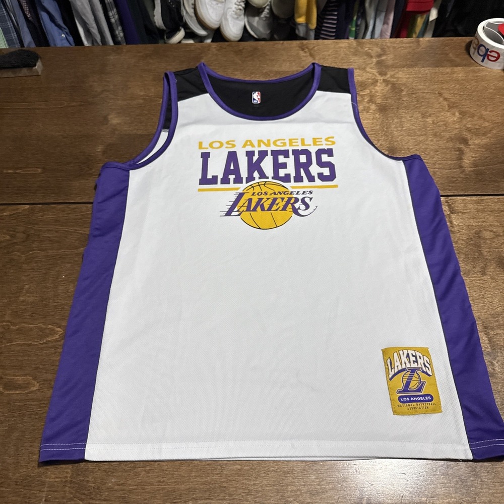 Los‎ Angeles LA Lakers NBA Shooting Warmup Jersey / Shirt - Men's Xl